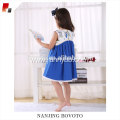 high quality blue prinet prinecess lovely dress